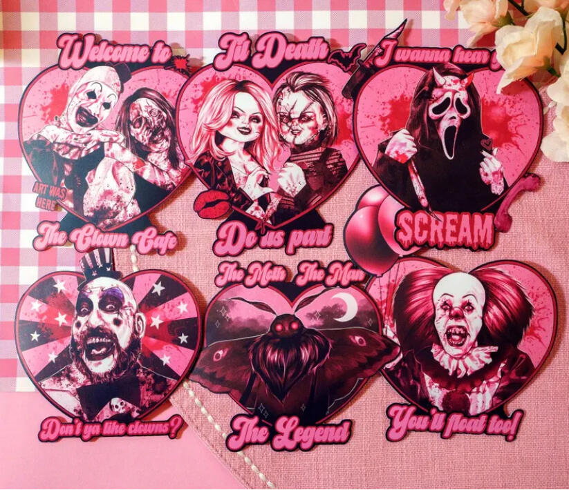 Horror Heart Stickers
